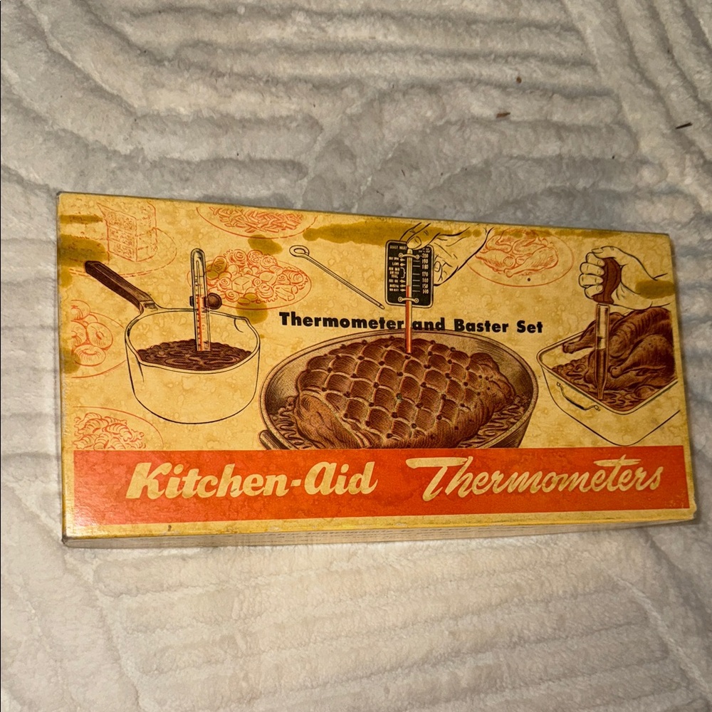 KitchenAid Thermometer and Baster Set - Vintage Design 1950-60s complete set